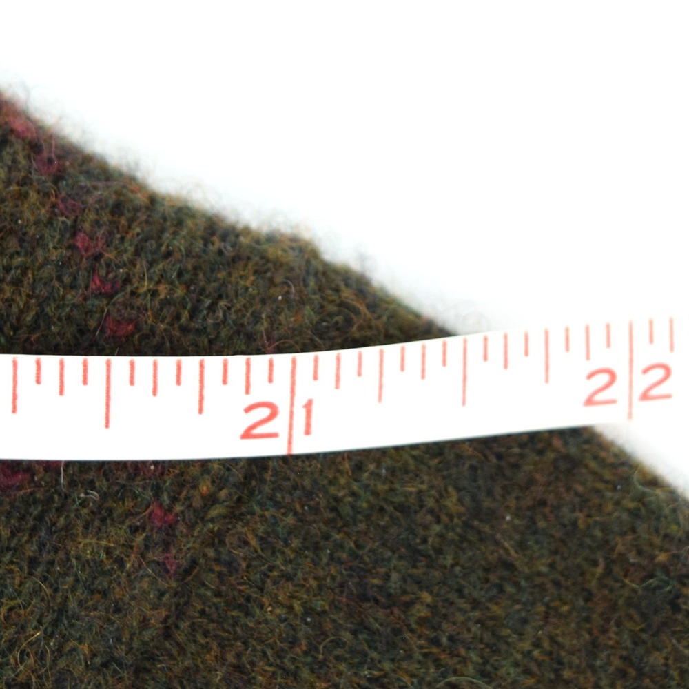 Alan Flusser Men's M Cashmere Argyle Sweater Olive Green Navy Gray Knit Crewneck - Picture 11 of 12